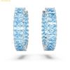  Khuyên Tai, Bông Tai Swarovski Matrix hoop earrings 5659037 Blue 