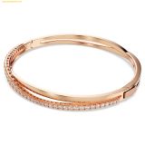  Vòng Tay, Lắc Tay Swarovski Hyperbola bangle White, Rose gold-tone plated 5620552 