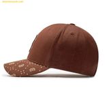  Mũ Lưỡi Trai MLB Diamond Monogram Point Ball Cap Boston Red Sox 3ACPM093N-43BRD - Nâu 