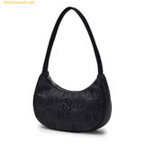  Túi Đeo Vai MLB Classic Mono New Embo Hobo Bag New York Yankees - Đen 3ABQS024N-50BKS 