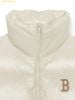  Áo Khoác Phao Ghile MLB Women's Basic Glossy Crop Padded Vest BOS (D.Cream) 3FDVB2046-43CRD Trắng 