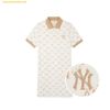  Đầm Polo MLB Women's Diamond Monogram Jacquard Pique Dress NY (Cream) 3FOPM0443-50CRS 