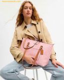  Túi Tote Coach Station Tote Bag - Signature Canvas Pink CEA21 