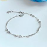  Lắc Tay Swarovski Remix Collection strand Round cut, White, Rhodium plated 5663545 