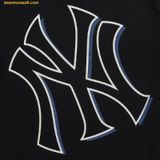  Áo Phông MLB Basic Mega Logo Overfit Short Sleeve T-Shirt NY (Black) 3ATSB0433-50BKS 