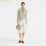 Túi Đeo Chéo Longchamp Épure XS Tote Bag Almond Green - Leather 