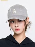  Mũ Lưỡi Trai MLB Damaged Washed Unstructured Ball Cap LA Dodgers Grey 3ACPVV34N-07GRS 