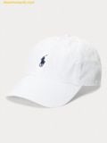  Mũ Lưỡi Trai Polo Ralph Lauren Pony Chino Cotton Baseball Cap 56 White Classic 