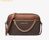 Túi Đeo Chéo Michael Kors Jet Set Large Saffiano Leather Crossbody Bag 35S1GTTC9B Brown