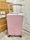  Vali Kéo FILA Ribbed Hard Shell Luggage 24 Inch Pink 