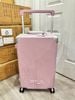  Vali Kéo FILA Ribbed Hard Shell Luggage 24 Inch Pink 