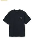  Áo Phông MLB Classic Monogram Big Lux Oversized Short Sleeve T-shirt New York Yankees 3ATSM0463-50BKS Black 