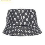  Mũ Bucket MLB Monogram Classic Reversible Bucket Hat NY (Đen) - 3AHTM022N-50BKS 