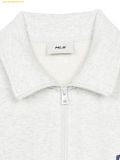  Áo Polo MLB Short-Sleeve T-Shirt CLE L.Melange Grey 3ARSB0153-45MGL 