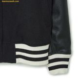  Áo Khoác Bomber MLB Wool Basic Two-tone Varsity Jacket NY (Black) 3AJPV0634-50BKS 