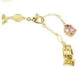  Lắc Tay, Vòng Tay SWAROVSKI Gema bracelet Mixed cuts, Multicolored, 18k gold finish 5705808 