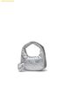  Túi Đeo Vai MLB Basic Sporty Stitch Mini Hobo Bag New York Yankees 3ABQSM16N-50SIS Silver 