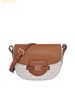 Túi Đeo Chéo Michael Kors Reed Small Saddle Crossbody Bag Vanilla 35F4G6RC1B Trắng Logo