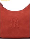  Túi Đeo Vai MLB Basic Palette Hobo Bag New York Yankees 3ABQSD16N-50RDS Nâu Đỏ 