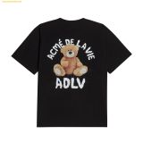  Áo Phông ADLV Teddy Bear (Bear Doll) Short Sleeve T-Shirt Đen 