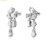  Bông Tai, Khuyên Tai Swarovski Mesmera drop earrings Mixed cuts, White, Rhodium plated 5665825 