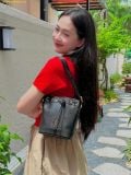  Túi Đeo Chéo MLB Argyle Monogram New York Yankees Bucket Bag 7ACRMD65N-50BKS Đen 