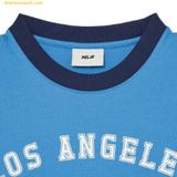  Áo Phông MLB Varsity Number Graphic Overfit Short Sleeve T-Shirt LA (L.Blue) 3ATSV0334-07BLL 