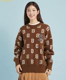  Áo Sweater Len MLB Classic Monogram Overfit Sweater Pullover B (D.Brown) 3AKPM0126-43BRD Nâu 
