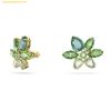  Bông Tai, Khuyên Tai Swarovski Gema stud earrings Mixed cuts, Flower, Green, Gold-tone plated 5658400 