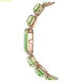  Đồng Hồ Swarovski Watch Octagon cut bracelet, Green, Champagne gold-tone finish 5729842 