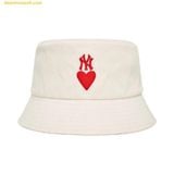  Mũ Bucket MLB Heart Bucket Hat Boston Red Sox Ivory - SKU: 3AHTH013N-50IVS 