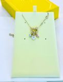  Dây Chuyền Swarovski Idyllia pendant Mixed cuts, Heart, Key, Pink, 18K gold finish 5737290 