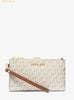  Ví Dài Michael Kors Jet Set Travel Signature Logo Smartphone Wallet Vanila 35F8GTVW0B 