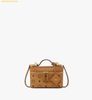  Túi Đeo Chéo MCM Aren Vanity Case in Visetos Leather Mix cognac 