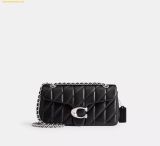  Túi Đeo Chéo Coach Tabby Shoulder Bag 26 With Pillow Quilting Black CP150 