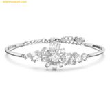 Vòng Tay, Lắc Tay Swarovski Swarovski Gema Bangle Flower White Rhodium plated 5644681 