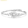  Vòng Tay, Lắc Tay Swarovski Swarovski Gema Bangle Flower White Rhodium plated 5644681 