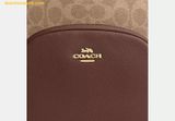  Balo Coach Court Backpack In Blocked Signature Canvas Khaki Logo 
