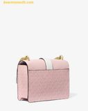  Túi Đeo Chéo Michael Kors Greenwich Small Color-Block Signature Logo Crossbody Bag Powder Blush Multi 35S5GGRC1B 