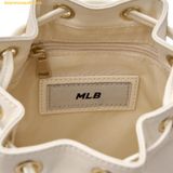  Túi Đeo Chéo MLB Drawstring Mini Bucket Bag Monogram Series New York Yankees 7ACRMD65N-50CRM Trắng 