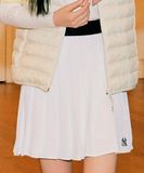  Chân Váy Xếp Ly MLB Women's Basic Pleated Skirt NY (Cream) 3FSKB0324-50CRS 