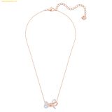  Dây Chuyền Swarovski Lifelong Bow pendant Bow, White, Mixed metal finish 5440636 