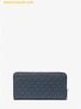  Ví Dài Michael Kors Cooper Logo Zip-Around Wallet Navy 36U9MCRE3B 