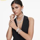  Vòng Tay, Lắc Tay Swarovski Constella bracelet Crystal pearl, Round cuts, White, Rhodium plated 5707511 