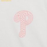  Áo Phông MLB Checkerboard Clipping Logo Overfit Short Sleeve T-Shirt PHI (White) 3ATSO0233-10WHS 