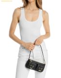  Túi Đeo Vai Michael Kors Zoe Small Pebbled Leather Pochette Đen 