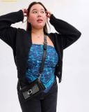  Túi Đeo Vai Coach Tabby Shoulder Bag 20 With Crystal CX216 Màu Đen 