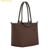  Túi Xách Longchamp Le Pliage Green L Tote bag Mocha 
