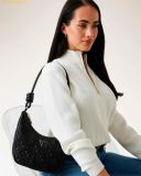  Túi Đeo Vai Guess Adelasia Top Zip Shoulder Bag Black - SKU: QL965818 