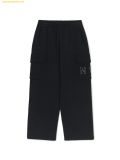  Quần Dài Túi Hộp MLB Basic Coopers Logo Cargo Wide Pants NY (Đen) 3APTB1444-50BKS 